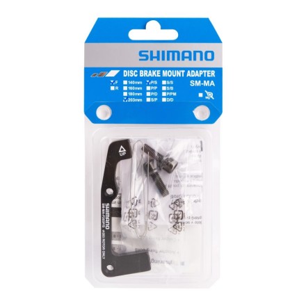 adaptér přední SHIMANO POST/ STAND 203mm, černý