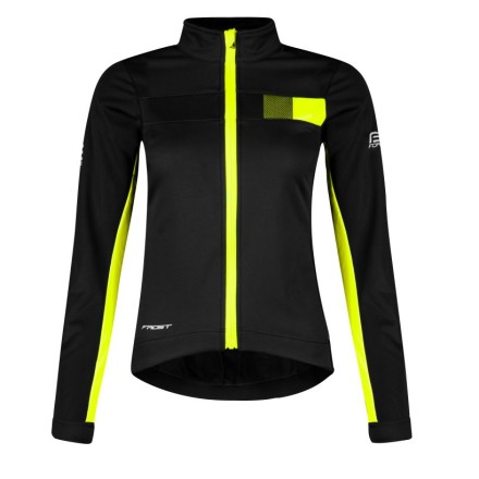 bunda F FROST LADY softshell zimní, černo-fluo L