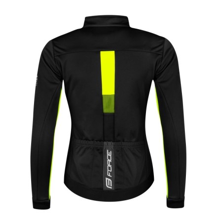 bunda F FROST LADY softshell zimní, černo-fluo L