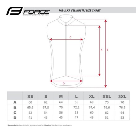 vesta FORCE WINDPRO, plná záda, černá XL