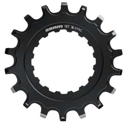 Prevodník SRAM X-SYNC Sprocket fnebo Bosch motnebos 18z Straight Steel Black