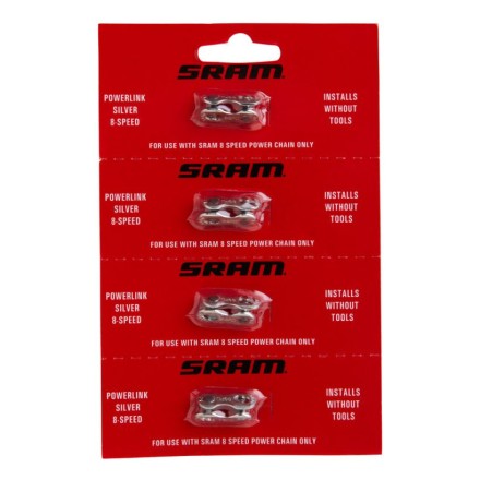 Spojka SRAM PowerLink Silver 8 rychl., stríbrná, balení 4 ks