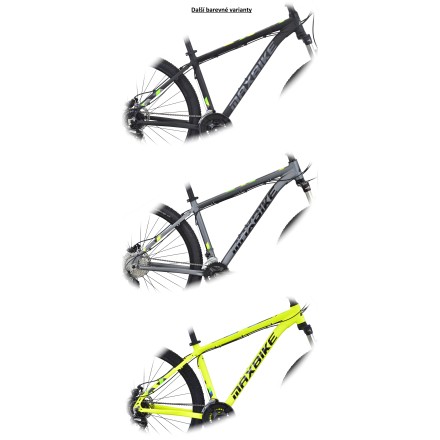 Horské kolo Maxbike Malawi 29"- 19" 2023 cerná šedá