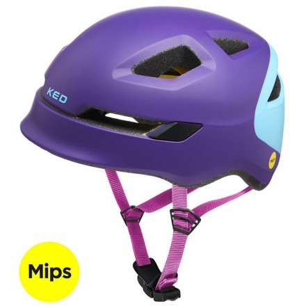 prilba KED Pop Mips M purple skyblue 52-56 cm