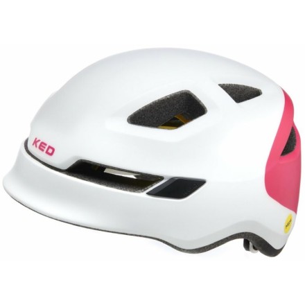 prilba KED Pop Mips M white magenta 52-56 cm