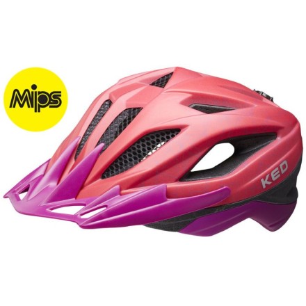 prilba KED Street Junior MIPS M red violet matt 53-58 cm