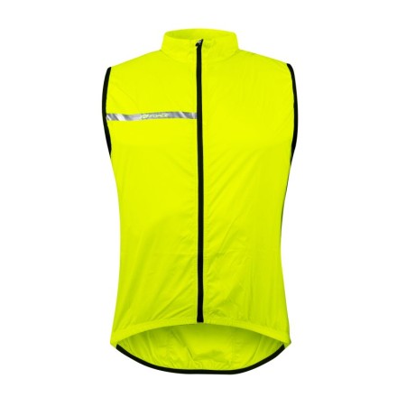 vesta FORCE WINDPRO, plná záda, fluo 3XL