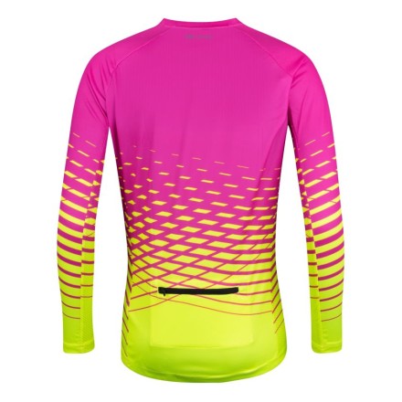 dres F MTB ANGLE LADY dl. rukáv, růžovo-fluo L