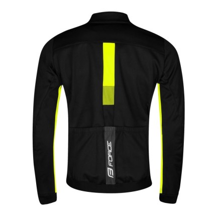 bunda F FROST softshell zimní, černo-fluo L