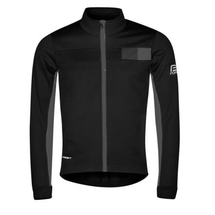 bunda F FROST softshell zimní, černo-šedá XS