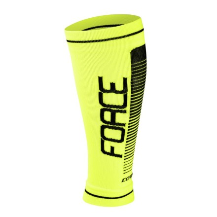 návleky na nohy FORCE COMPRESS, fluo-černé L-XL