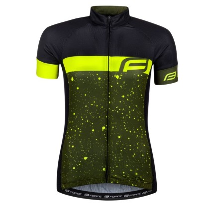 dres FORCE SPRAY LADY kr. rukáv, army-fluo XS