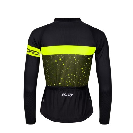 dres FORCE SPRAY LADY dlouhý rukáv, army-fluo L