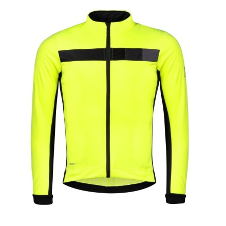 bunda F FROST softshell zimní, fluo-černá L