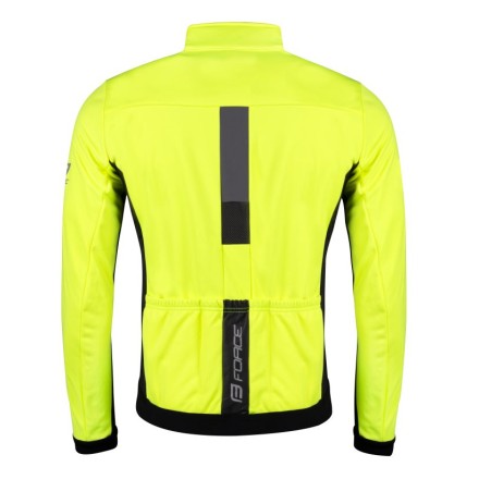 bunda F FROST softshell zimní, fluo-černá L