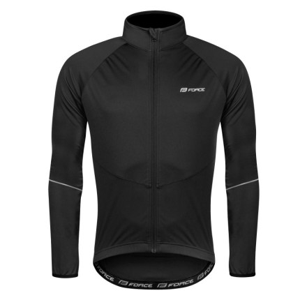 bunda FORCE ARROW softshell, černá XS