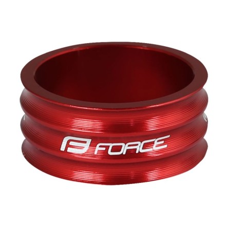 podložka FORCE 1 1/8" AHEAD 15 mm Al, cervená