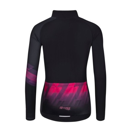 dres F RIDGE LADY dlouhý rukáv, černo-růžový XS