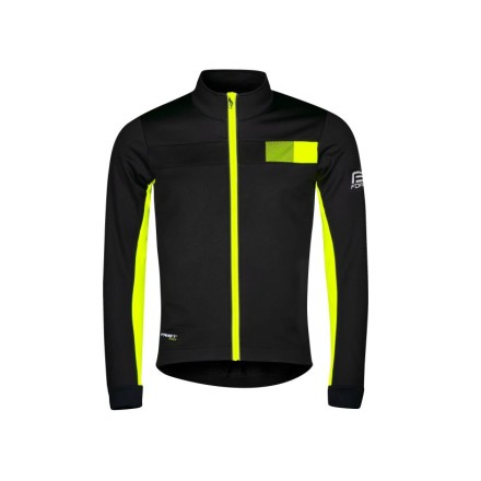 bunda F FROST KID softshell, černo-fluo 128-140