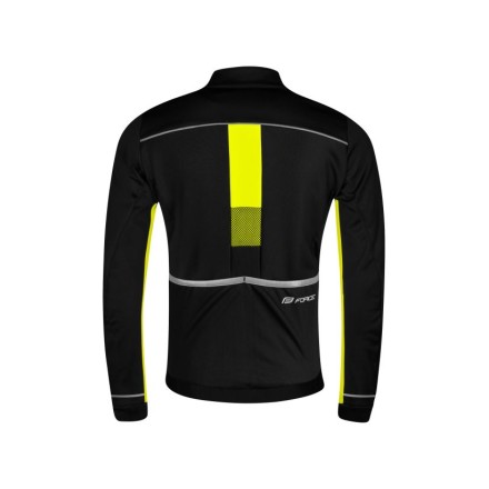 bunda F FROST KID softshell, černo-fluo 128-140