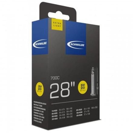 Schwalbe duše 28" SV20 18/25-622 galuskový ventilek 60 mm extralight