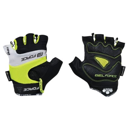 rukavice FORCE RAB gel, fluo M