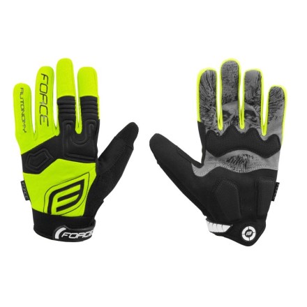 rukavice FORCE MTB AUTONOMY, fluo L