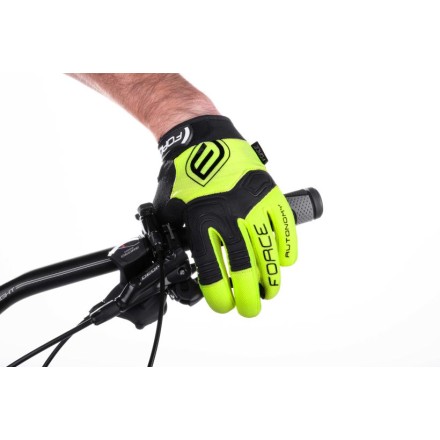 rukavice FORCE MTB AUTONOMY, fluo L