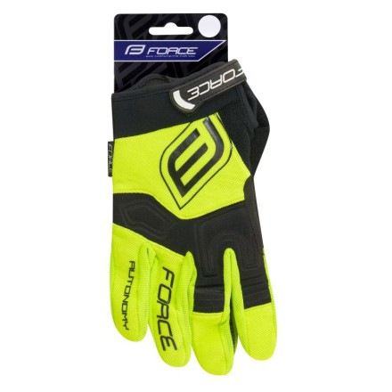 rukavice FORCE MTB AUTONOMY, fluo L