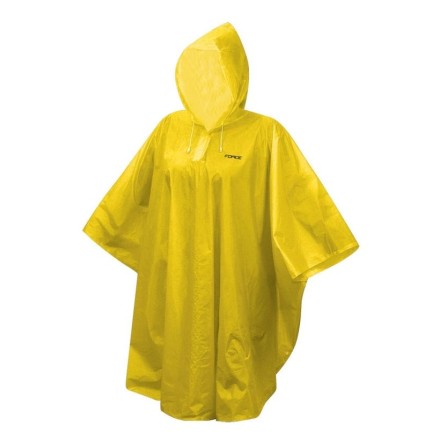 poncho FORCE detské nepromokavé, žluté XS - M