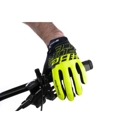 rukavice FORCE MTB SWIPE letní,cerno-fluo L